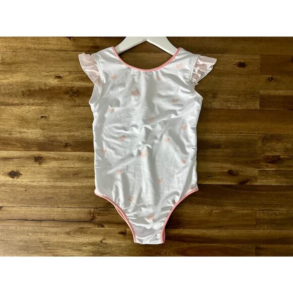 NWT SweetHoney Sleeveless Skirted Leotard Wild Side Cat Pink White Ruffle 10 - Picture 2 of 8